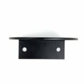 Truck-Lite Bracket Mount, 2-1/2 In Diameter Lights, Used In Round Shape Lights, Black Steel, 2 Screw 10729-3